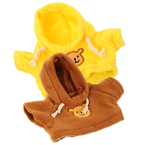 WOONEKY 2 Stück Teiliges Kompakte Bären Puppenkleidung Verschleißfeste Dekorative Kostüme für Plüschbären Niedliche Puppenoutfits für Mädchen Leicht und Modisch als von WOONEKY
