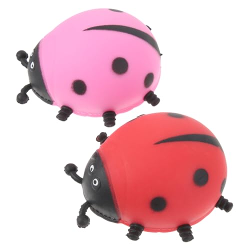 WOONEKY 2 Stück Teiliges Ladybug Stressball aus Weiches Leichtes Decompressionsspielzeug für Erwachsene Glatte Oberfläche Fühlbare Entspannungshilfe Ventil zum Stressabbau und WOONEKY 2 Stück Teiliges Ladybug Stressball aus Weiches Leichtes Decompressionsspielzeug für Erwachsene Glatte Oberfläche Fühlbare Entspannungshilfe Ventil zum Stressabbau und von WOONEKY
