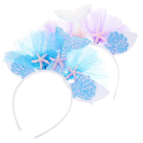 WOONEKY 2 Stück Teiliges Meerjungfrau Haarschmuck Buntes Stirnband für Halloween Karneval und Kostümpartys Leicht und Bequem für und Mädchen WOONEKY 2 Stück Teiliges Meerjungfrau Haarschmuck Buntes Stirnband für Halloween Karneval und Kostümpartys Leicht und Bequem für und Mädchen von WOONEKY