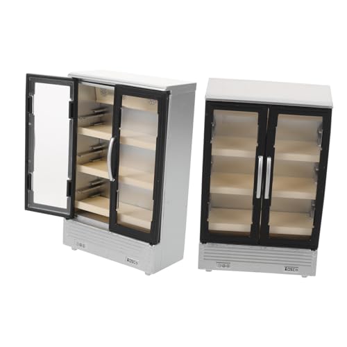 WOONEKY 2 Stück Teiliges Mini Kühlschrank Kompakter Doppel-tür Mini Kühlschrank aus Kunststoff für Puppenhaus Küche Dekoratives Kinderzimmer Zubehör Fördert Rollenspiele und Fantasie WOONEKY 2 Stück Teiliges Mini Kühlschrank Kompakter Doppel-tür Mini Kühlschrank aus Kunststoff für Puppenhaus Küche Dekoratives Kinderzimmer Zubehör Fördert Rollenspiele und Fantasie von WOONEKY
