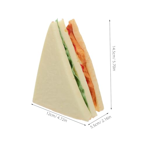 WOONEKY 2 Stück Teiliges Realistisches Sandwich Dekor Künstliches Lebensmittelmodell aus Langlebigem Material Täuschend Echte Brot Attrappen für Küchen und Fotografie Dekoration WOONEKY 2 Stück Teiliges Realistisches Sandwich Dekor Künstliches Lebensmittelmodell aus Langlebigem Material Täuschend Echte Brot Attrappen für Küchen und Fotografie Dekoration von WOONEKY