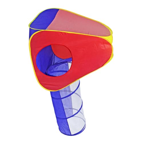 WOONEKY 2 Stück Teiliges Spielzelt Set Kreativer Indoor Tunnel Einfach Aufbaubar Umweltfreundliches Material Robustes Spielhaus für Jungen und Mädchen für Fantasievolles Krabbelspiel von WOONEKY