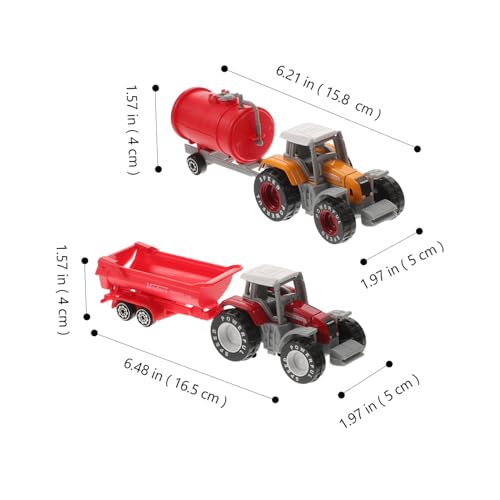 WOONEKY 2 Stück Teiliges Traktor aus Robustem Kunststoff Realistische Landwirtschaftliche Fahrzeuge mit Trägheitsantrieb rutschfest und Langlebig Kinderfahrzeugmodell für Jungen Ab Jahren WOONEKY 2 Stück Teiliges Traktor aus Robustem Kunststoff Realistische Landwirtschaftliche Fahrzeuge mit Trägheitsantrieb rutschfest und Langlebig Kinderfahrzeugmodell für Jungen Ab Jahren von WOONEKY