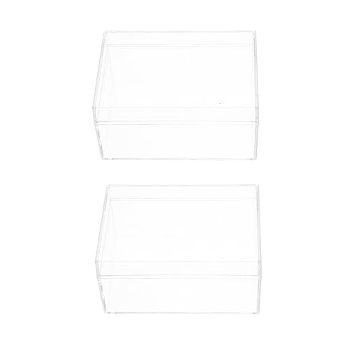 WOONEKY 2 Stück Transparente Kartenbox für Spielkarten Rechteckige Aufbewahrungsbox für Schmuck und Karten Kompakte Aufbewahrungslösung für Reisen und Ordnung WOONEKY 2 Stück Transparente Kartenbox für Spielkarten Rechteckige Aufbewahrungsbox für Schmuck und Karten Kompakte Aufbewahrungslösung für Reisen und Ordnung von WOONEKY