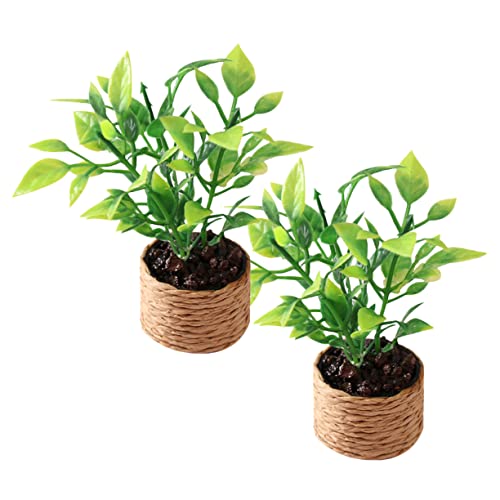 WOONEKY 2 Stück Tree Kunstpflanzen für Puppenhaus Deko Zubehör für Garten und Feengarten Wohnaccessoires für Kreative Bastelprojekte WOONEKY 2 Stück Tree Kunstpflanzen für Puppenhaus Deko Zubehör für Garten und Feengarten Wohnaccessoires für Kreative Bastelprojekte von WOONEKY