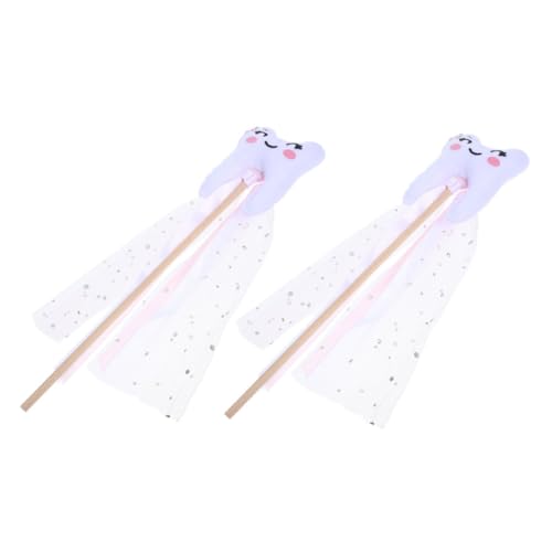 WOONEKY 2 Stück Zauberstäbe Zahnförmige Sticks für Bunten Feenstab für Mädchen für Partys Festivals und Aufführungen Einzigartiges Design für Unvergessliche WOONEKY 2 Stück Zauberstäbe Zahnförmige Sticks für Bunten Feenstab für Mädchen für Partys Festivals und Aufführungen Einzigartiges Design für Unvergessliche von WOONEKY