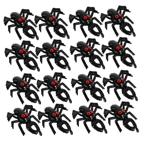 WOONEKY 20 Stück Halloween Aluminiumfolie Handgelenk Ballons mit Aufblasbarem Spinnendesign Leichte Tragbare Partydekoration für Halloween Feiern Interaktive Festival Accessoires WOONEKY 20 Stück Halloween Aluminiumfolie Handgelenk Ballons mit Aufblasbarem Spinnendesign Leichte Tragbare Partydekoration für Halloween Feiern Interaktive Festival Accessoires von WOONEKY