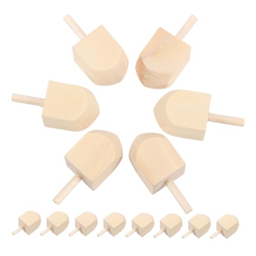 WOONEKY 20 Stück Holz Dreidel Unbemalt Naturholz zum Bemalen DIY Bastelset Hanukkah Dreidel Höhe Traditioneller Chanukka für Familien Feierdekoration WOONEKY 20 Stück Holz Dreidel Unbemalt Naturholz zum Bemalen DIY Bastelset Hanukkah Dreidel Höhe Traditioneller Chanukka für Familien Feierdekoration von WOONEKY
