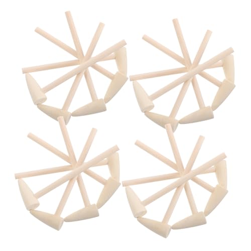 WOONEKY 20 Stück Mini Holzhammer für Kreative DIY Holzklopfhämmer für Kleinkinder für Gemeinsames und Fantasievolles Gestalten von WOONEKY