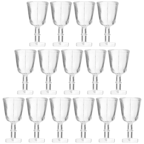 WOONEKY 20 Stück Mini Weingläser für Puppenhäuser Miniatur Weingläser für Küche Puppenhaus Zubehör Transparente Hochzeitsdeko Rollenspielzubehör WOONEKY 20 Stück Mini Weingläser für Puppenhäuser Miniatur Weingläser für Küche Puppenhaus Zubehör Transparente Hochzeitsdeko Rollenspielzubehör von WOONEKY