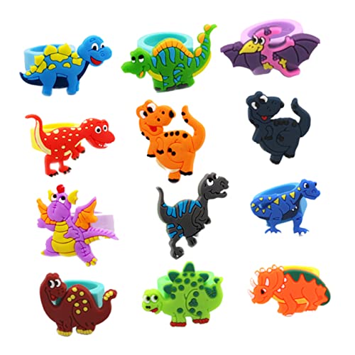 WOONEKY 20 Stück PVC Dinosaurier Finger Ringe Lustige Cartoon Fingerpuppen für Kindergeburtstagsfeiern Umweltfreundliche Spielzeuge Zufälligem Stil für Rollenspiele und Kreative WOONEKY 20 Stück PVC Dinosaurier Finger Ringe Lustige Cartoon Fingerpuppen für Kindergeburtstagsfeiern Umweltfreundliche Spielzeuge Zufälligem Stil für Rollenspiele und Kreative von WOONEKY