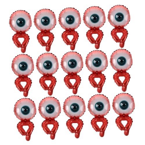 WOONEKY 20 Stück Teiliges Halloween Folienballon Aufblasbare Handgelenktragbare Augenballon Armbänder Kreative Partydekoration für Halloween Festival und Feiertagsveranstaltungen von WOONEKY