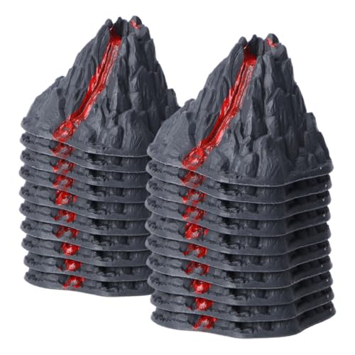 WOONEKY 20 Stück Teiliges Mini Vulkanmodell aus Langlebigem Kunststoff Realistische Landschaftsdekoration für Sandtisch Aquarium Versteck Garten Bonsai Balkon Zubehör WOONEKY 20 Stück Teiliges Mini Vulkanmodell aus Langlebigem Kunststoff Realistische Landschaftsdekoration für Sandtisch Aquarium Versteck Garten Bonsai Balkon Zubehör von WOONEKY