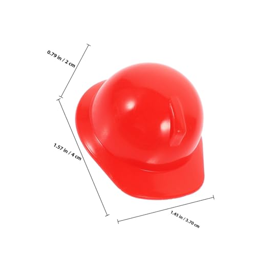 WOONEKY 20 Stück Teiliges Miniatur sicherheitshelm Robustem Kunststoff Rote Mini bauhelme als Puppen Haustierdekoration Vielseitig für Party Modellbau und Outdoor Schutz Komfortabel und WOONEKY 20 Stück Teiliges Miniatur sicherheitshelm Robustem Kunststoff Rote Mini bauhelme als Puppen Haustierdekoration Vielseitig für Party Modellbau und Outdoor Schutz Komfortabel und von WOONEKY