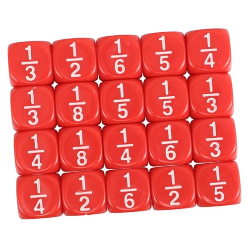 WOONEKY 20 Stück Teiliges von Mehrseitigen Bruchwürfeln für Abgerundeten Ecken Lernspielzeug für Mathematikunterricht Homeschooling und Spielerische Bruchübungen WOONEKY 20 Stück Teiliges von Mehrseitigen Bruchwürfeln für Abgerundeten Ecken Lernspielzeug für Mathematikunterricht Homeschooling und Spielerische Bruchübungen von WOONEKY