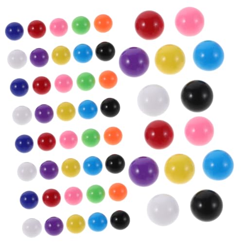 WOONEKY 200 Stück Bunte Spielkugeln aus Kunststoff für Brettspiel Mathematikunterricht und Marmorbahn Farbenfrohe Robuste Zähl Sortierkugeln für Logisches Denken von WOONEKY