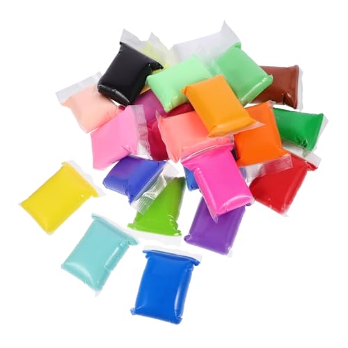 WOONEKY 24 Packungen DIY Knete Farben Leichte Modelliermasse für Kreative Bastelprojekte Sicher und für Kunsthandwerk und Kreative Aktivitäten WOONEKY 24 Packungen DIY Knete Farben Leichte Modelliermasse für Kreative Bastelprojekte Sicher und für Kunsthandwerk und Kreative Aktivitäten von WOONEKY