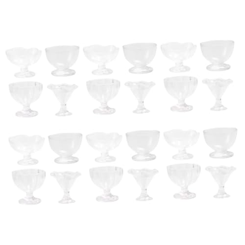 WOONEKY 24 Stück Eisbecher Modell, Miniatur Trinkbecher, Miniatur Puppenhausbecher, Miniatur Kaffeetasse, Winzige Tassen, Modell Mini Tassen, Spielzeug Eiscreme Miniaturbecher, Mini WOONEKY 24 Stück Eisbecher Modell, Miniatur Trinkbecher, Miniatur Puppenhausbecher, Miniatur Kaffeetasse, Winzige Tassen, Modell Mini Tassen, Spielzeug Eiscreme Miniaturbecher, Mini von WOONEKY