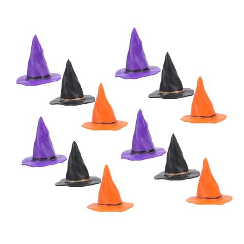 WOONEKY 24 Stück Halloween Hüte für Flaschenverschluss Caps für Puppen Party Dekorationen und DIY Bastelbedarf für Kreative Projekte und Feiern WOONEKY 24 Stück Halloween Hüte für Flaschenverschluss Caps für Puppen Party Dekorationen und DIY Bastelbedarf für Kreative Projekte und Feiern von WOONEKY