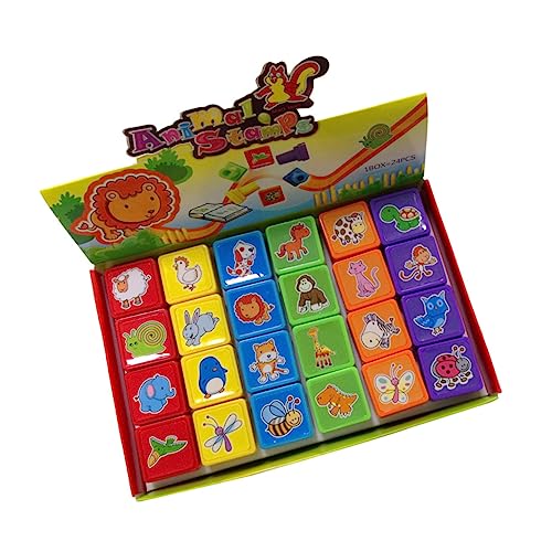 WOONEKY Stück Stempelset mit Tiersymbolen Selbstfärbende Stempel für Kreative Bastelprojekte Umweltfreundliche Spielzeugstempel für Geburtstagsfeiern und Schulpreise WOONEKY Stück Stempelset mit Tiersymbolen Selbstfärbende Stempel für Kreative Bastelprojekte Umweltfreundliche Spielzeugstempel für Geburtstagsfeiern und Schulpreise von WOONEKY