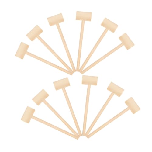 WOONEKY 24stücke Holzhammer Zum Knacken Von Schokolade Mini-Werkzeug Aus Naturholz Für Bastelarbeiten Und Partyspiele Kleiner Holzhammer Für Junge Mädchen von WOONEKY