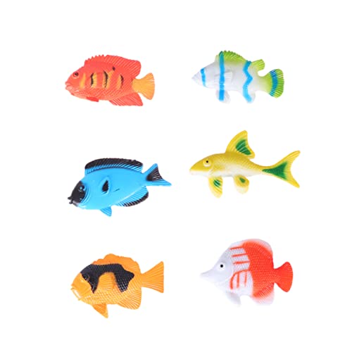 WOONEKY 24 Stück Teiliges Set aus Fischmodellen Simulierte Meereslebewesen für Vorschulkinder für Lernspiele und Dekoration Tropische Fische Goldfische WOONEKY 24 Stück Teiliges Set aus Fischmodellen Simulierte Meereslebewesen für Vorschulkinder für Lernspiele und Dekoration Tropische Fische Goldfische von WOONEKY