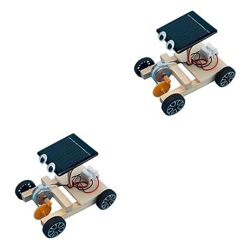 WOONEKY 2St Solarauto selber Bauen rc Auto selber Bauen Elektronik-Kit kleine rc Autos kleines Solarauto werkzeugset Kinder Werkzeug-Sets Kinder Spielzeug Montage Solarauto DIY Solarauto von WOONEKY