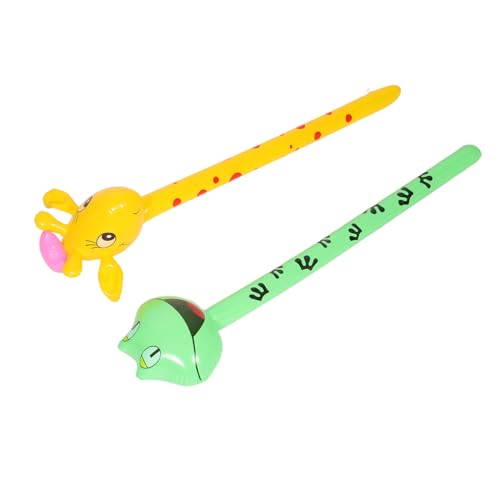 WOONEKY 2Stücke Aufblasbare Tier Sticks Frosch Giraffe Aufblasbare Spielzeuge für Dschungel Themenpartys und Geburtstagsfeiern Fördert Aktives Drinnen und Draußen WOONEKY 2Stücke Aufblasbare Tier Sticks Frosch Giraffe Aufblasbare Spielzeuge für Dschungel Themenpartys und Geburtstagsfeiern Fördert Aktives Drinnen und Draußen von WOONEKY