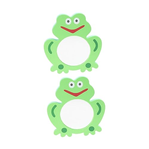 WOONEKY 2Stücke Froschform Badewannenspielzeug für Pädagogisches Spiegelspielzeug für Duschen Grünes Design für Jahre Alte Jungen und Mädchen von WOONEKY