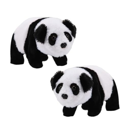 WOONEKY 2Stücke Teiliges Elektrisches Panda Plüsch Tier Geräuschfunktion für Fördert Interaktion und Spielspaß Perfektes für Geburtstage WOONEKY 2Stücke Teiliges Elektrisches Panda Plüsch Tier Geräuschfunktion für Fördert Interaktion und Spielspaß Perfektes für Geburtstage von WOONEKY