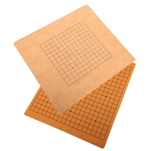 WOONEKY 2pcs Dual-Side-Sided Gobang Chessboard Chess Games Accessoires Gobang Chessboards von WOONEKY