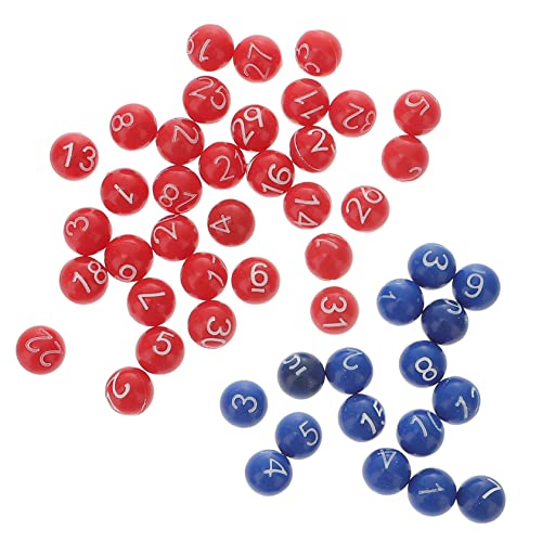 WOONEKY 2sets Bingo-Spiel Kunststoff Bingo Zahlen Für Erwachsene Party 49 Stücke * 2 von WOONEKY