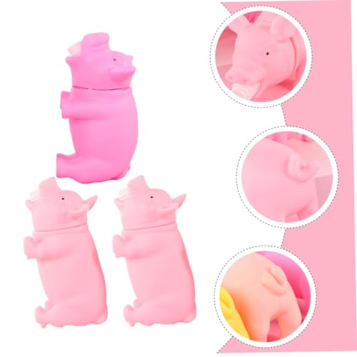 WOONEKY 3 . Teiliges Schweine Weichem Silikon Lustige Quiek Druckspielzeuge zur Stresslinderung und Entspannung Geeignet für Erwachsene Bunte Farben Dekomprimierende WOONEKY 3 . Teiliges Schweine Weichem Silikon Lustige Quiek Druckspielzeuge zur Stresslinderung und Entspannung Geeignet für Erwachsene Bunte Farben Dekomprimierende von WOONEKY