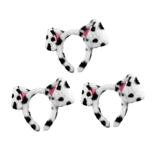 WOONEKY 3 STÜCKE Teiliges Dalmatiner Ohren Stirnband Realistisches Hundeohren Haaraccessoire Verstellbar und Langlebig für Erwachsene Geeignet für Cosplay Halloween und Kostümpartys WOONEKY 3 STÜCKE Teiliges Dalmatiner Ohren Stirnband Realistisches Hundeohren Haaraccessoire Verstellbar und Langlebig für Erwachsene Geeignet für Cosplay Halloween und Kostümpartys von WOONEKY