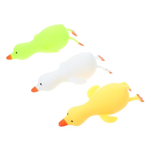 WOONEKY 3 STÜCKE Teiliges Dehnbares Quetschspielzeug aus TPR für Stresslinderndes Zappel Fummelspielzeug Glatte Oberfläche Leicht und Reisetauglich bei Angst und Zufällige Zufällige Farbe von WOONEKY
