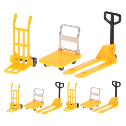 WOONEKY 3 Sätze Baustellen Spielset Teiliges mit Miniatur Gabelstapler Handwagen und Handseilzug für Lernspielzeug für Beobachtungs und Vorstellungskraft WOONEKY 3 Sätze Baustellen Spielset Teiliges mit Miniatur Gabelstapler Handwagen und Handseilzug für Lernspielzeug für Beobachtungs und Vorstellungskraft von WOONEKY
