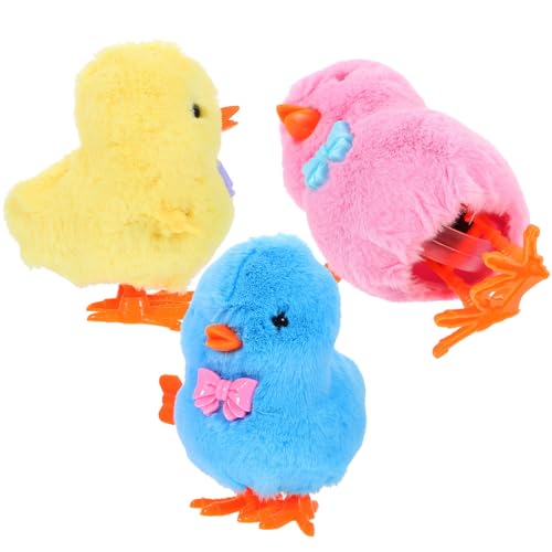 WOONEKY 3 Stück Aufzieh Küken für Lustige Hüpfdinger Sicher und Kompakt für Dekoration für Ostern und Garten Zufällige Farbe WOONEKY 3 Stück Aufzieh Küken für Lustige Hüpfdinger Sicher und Kompakt für Dekoration für Ostern und Garten Zufällige Farbe von WOONEKY