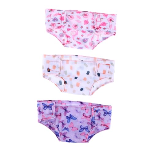 WOONEKY 3stücke Puppen Windel Set Unterwäscheset Für Neugeborene Puppen Waschbar Und Wiederverwendbar Puppenkleidung Kleidungsset Für Babypuppenmädchen Puppenzubehörset Passend Für WOONEKY 3stücke Puppen Windel Set Unterwäscheset Für Neugeborene Puppen Waschbar Und Wiederverwendbar Puppenkleidung Kleidungsset Für Babypuppenmädchen Puppenzubehörset Passend Für von WOONEKY