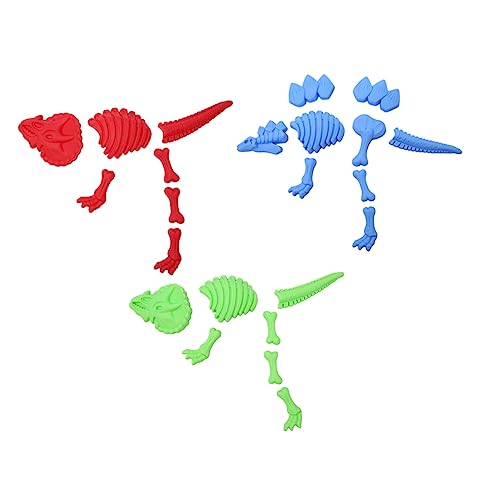 WOONEKY 3 Stück Dinosaurier Sandformen Set Teiliges Strandspielzeug Rot Grün und Blau aus Kinderfreundlichem für Kreative Strandabenteuer mit Dino Skeletten WOONEKY 3 Stück Dinosaurier Sandformen Set Teiliges Strandspielzeug Rot Grün und Blau aus Kinderfreundlichem für Kreative Strandabenteuer mit Dino Skeletten von WOONEKY