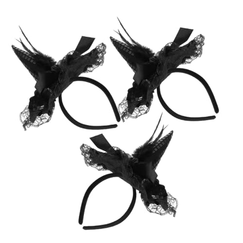 WOONEKY 3 Stück Halloween Kostümhut Hexen Anziehhut Halloween Hexenkopfbedeckung Hexenhut Haarband Hexenhut Zubehör Cosplay Zubehör Haarreifen Hexen Stirnband WOONEKY 3 Stück Halloween Kostümhut Hexen Anziehhut Halloween Hexenkopfbedeckung Hexenhut Haarband Hexenhut Zubehör Cosplay Zubehör Haarreifen Hexen Stirnband von WOONEKY