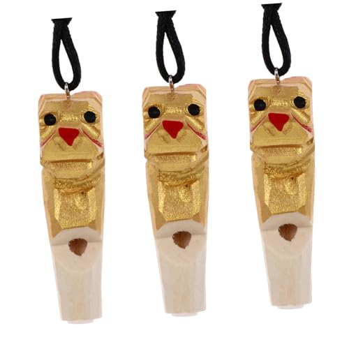 WOONEKY 3 Stück Holz Geschnitzte Tierpfeifen Lanyard Kindersichere Holzpfeifen als Lustiges Geschenk für Mädchen als Mitgebsel für Kindergeburtstag und Strumpffüller WOONEKY 3 Stück Holz Geschnitzte Tierpfeifen Lanyard Kindersichere Holzpfeifen als Lustiges Geschenk für Mädchen als Mitgebsel für Kindergeburtstag und Strumpffüller von WOONEKY
