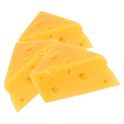 WOONEKY Vielseitige Käse-lebensmittelfiguren 3 Künstliche Käse Für Kuchendekoration Und Zum Vortäuschen von WOONEKY