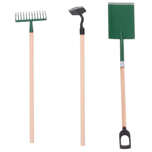 WOONEKY 3 Stück Mini Gartenwerkzeug Set Teilig für Schaufel Rechen Hacke Leichtes Gartenspielzeug für Mädchen und Jungen Kindgerechtes Mini Rake Zubehör für Puppenhaus Spielspaß WOONEKY 3 Stück Mini Gartenwerkzeug Set Teilig für Schaufel Rechen Hacke Leichtes Gartenspielzeug für Mädchen und Jungen Kindgerechtes Mini Rake Zubehör für Puppenhaus Spielspaß von WOONEKY
