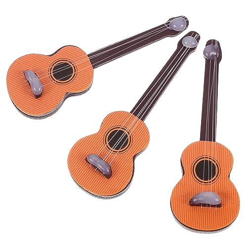 WOONEKY 3 Stück Mini Gitarren Modell Holz Miniatur Musikinstrumente Dekorativ Leicht Tragbar Für Puppenhaus DIY Zubehör Mädchen WOONEKY 3 Stück Mini Gitarren Modell Holz Miniatur Musikinstrumente Dekorativ Leicht Tragbar Für Puppenhaus DIY Zubehör Mädchen von WOONEKY