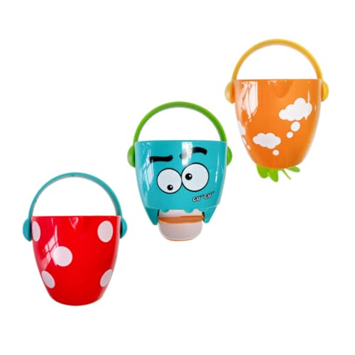 WOONEKY 3 Stück Mini Wassereimer Bunte Cartoon Badewannen Spielzeuge für Bildungsbadespielzeug für Jungen und Mädchen aus Hochwertigem Gefertigt WOONEKY 3 Stück Mini Wassereimer Bunte Cartoon Badewannen Spielzeuge für Bildungsbadespielzeug für Jungen und Mädchen aus Hochwertigem Gefertigt von WOONEKY