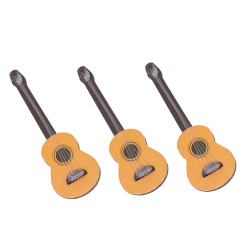 WOONEKY 3 Stück Miniatur Gitarre Modell aus Natürlichem Kiefernholz Realistische Mini Gitarren Deko für Puppenhaus Mikro Landschaft und Schreibtisch Ornament Musikalische Raumdekoration WOONEKY 3 Stück Miniatur Gitarre Modell aus Natürlichem Kiefernholz Realistische Mini Gitarren Deko für Puppenhaus Mikro Landschaft und Schreibtisch Ornament Musikalische Raumdekoration von WOONEKY