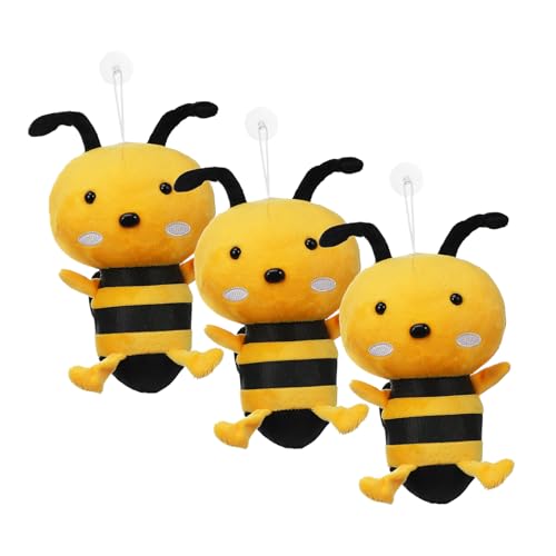 WOONEKY 3 Stück Plüsch Biene Kuscheltier Gefülltes Bienen mit Weichem Baumwollstoff Dekoratives Plüschkissen für Babygeschenk Tragbares und Hautfreundliches Kuscheltier WOONEKY 3 Stück Plüsch Biene Kuscheltier Gefülltes Bienen mit Weichem Baumwollstoff Dekoratives Plüschkissen für Babygeschenk Tragbares und Hautfreundliches Kuscheltier von WOONEKY
