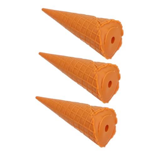 WOONEKY 3 Stück Realistische Eiscreme Eistüten Deko Modell Langlebige Robuste Simulation für Spiel und Fotografie Tragbare Dessertmodelle Detailgetreue Süße Eistüten in Karamellfarbe WOONEKY 3 Stück Realistische Eiscreme Eistüten Deko Modell Langlebige Robuste Simulation für Spiel und Fotografie Tragbare Dessertmodelle Detailgetreue Süße Eistüten in Karamellfarbe von WOONEKY