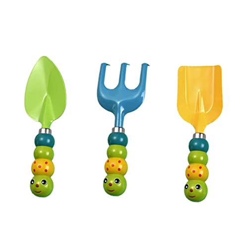 WOONEKY 3 Stück Teiliges Gartenwerkzeug Set für Sandspielzeug mit Schaufel Rechen und Handspaten für Strand und Garten für Junge Mädchen WOONEKY 3 Stück Teiliges Gartenwerkzeug Set für Sandspielzeug mit Schaufel Rechen und Handspaten für Strand und Garten für Junge Mädchen von WOONEKY