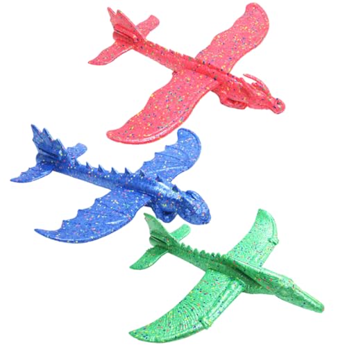 WOONEKY 3 Stück Handwurf Flugzeug Spielzeug für Kinder Wurfgleiter Modell Leicht Schlagfest für Drinnen und Draußen Fördert Kreativität und Aerodynamik Verständnis WOONEKY 3 Stück Handwurf Flugzeug Spielzeug für Kinder Wurfgleiter Modell Leicht Schlagfest für Drinnen und Draußen Fördert Kreativität und Aerodynamik Verständnis von WOONEKY